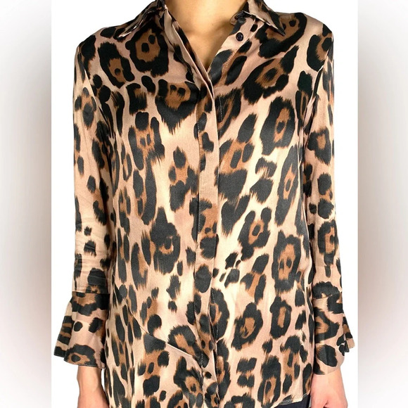 Jazmin Chebar animal print/ cheetah print  tunic dress - Picture 5 of 6